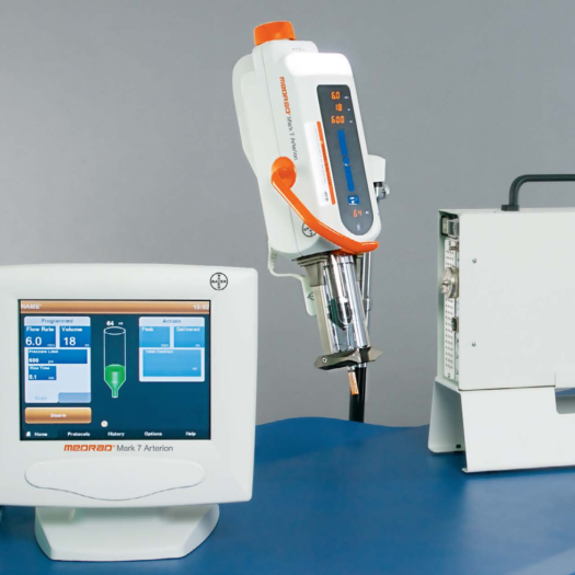Bayer Medical MedRad Mark 7 Arterion Injector CT Dual Display Desk Mount