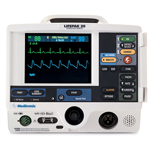 Medtronic Lifepak 20e 3-Lead Defibrillator
